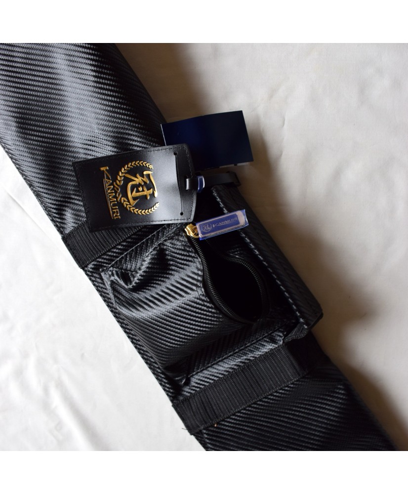 Housse Pour Shinai Kwon – Coton, 145 Cm, Bandoulière, Motifs Noirs, Pour 1-2 Shinai, Kendo