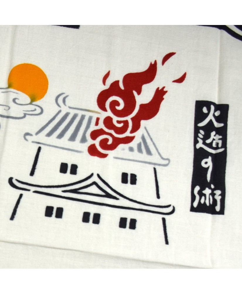 HAMONYO Tenugui Handtuch - Japanisches Baumwolltuch Mit Familienwappen