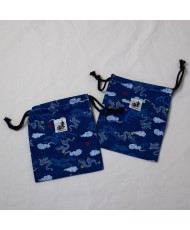 Passport Bag japanese fabric DRAGON