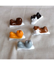 Set Porcelain  chopstick holder