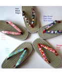 straw sandal femme