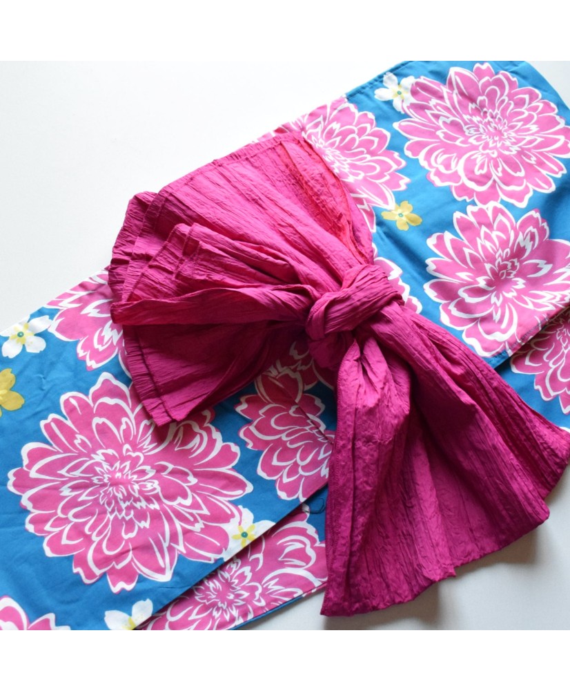 Yukata SET feme-Kimono de algodón de verano japonés