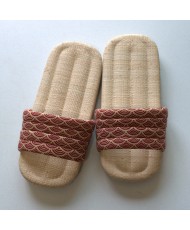 KARUBE Raffia sandal SEIGAIHA AKA