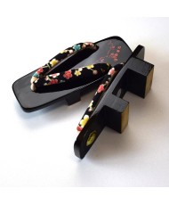 Black Lacquered Geta  24cm