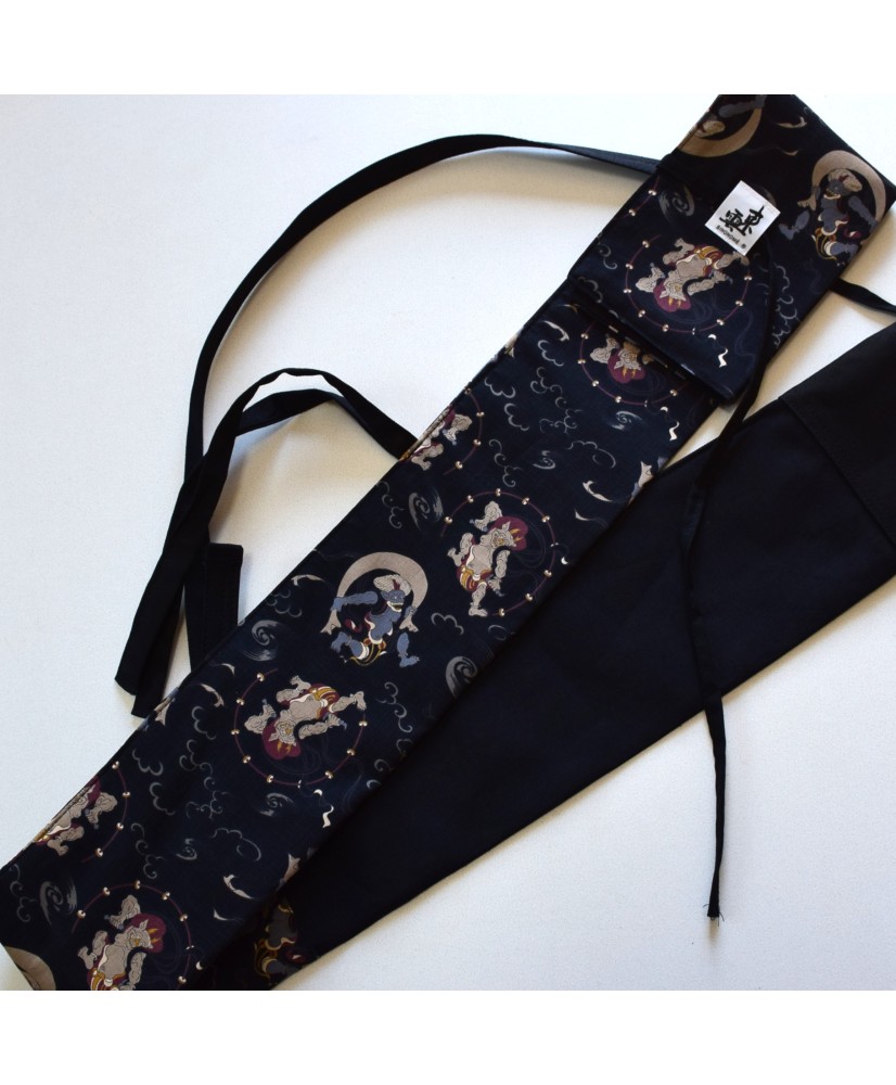 Bag for wooden weapons FUJIN RAIJIN Black