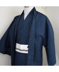 HAORI + KIMONO BLEU