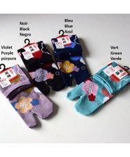 chaussette tabi prune