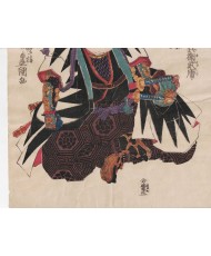 TOYOKUNI III 47 RONIN-ORIBE YASUBE TAKETSUNE