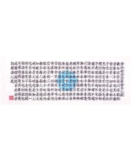 Ténugui Hannnya shinkyo blue